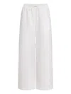 12 Storeez Drawstring Trousers In White