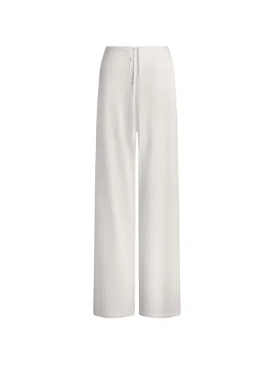 12 Storeez Drawstring Trousers In White