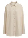 12 Storeez Flannel Button-down Shirt In Neutral