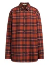 12 Storeez Flannel Plaid Shirt In Brown
