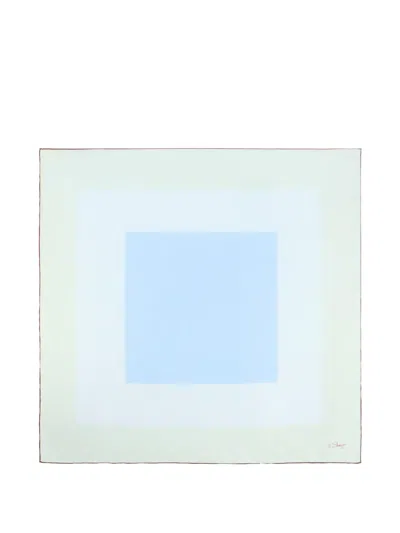 12 Storeez Gradient Silk Scarf In White