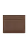 12 Storeez Grained-leather Cardholder In Brown