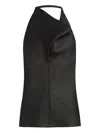 12 Storeez Halterneck Cowl-neck Blouse In Multi