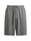 12 Storeez Home Drawstring Shorts In Gray