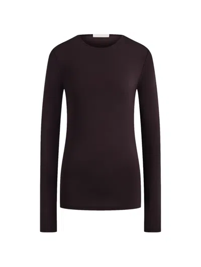 12 Storeez Kim Long-sleeve Top In Black