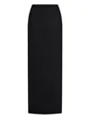 12 Storeez Knitted Long Skirt In Black