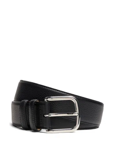 12 Storeez Leather Belt In Gold