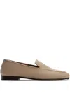 12 Storeez Leather Loafers In Neutral