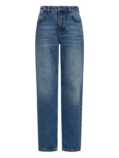 12 Storeez Logo-patch Jeans In Blue