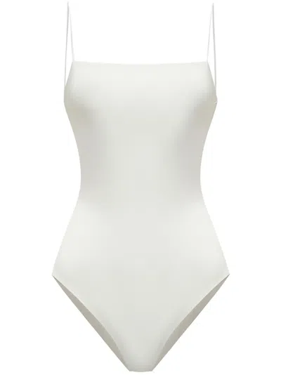 12 Storeez Low-back Swimsuit In White