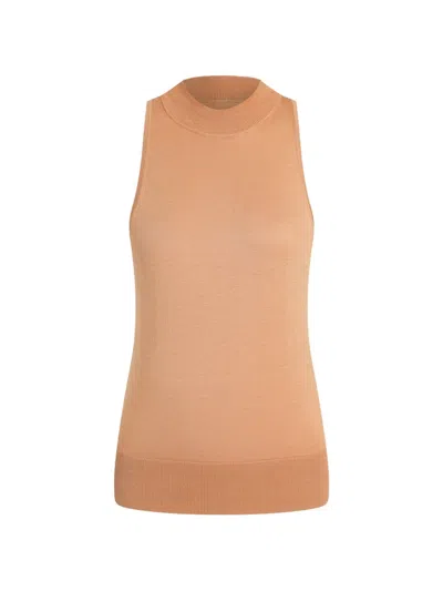 12 Storeez Mawata Ribbed-knit Tank Top In Brown