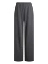 12 Storeez Mélange Knitted Trousers In Gray