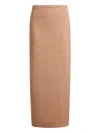 12 Storeez Merino-linen Skirt In Neutral