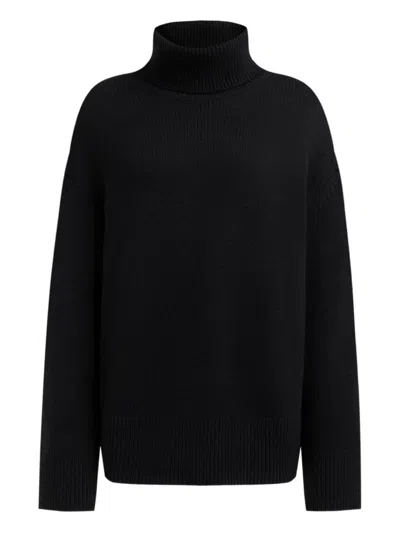 12 Storeez Merino Turtleneck Sweater In Black
