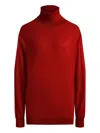 12 Storeez Merino Turtleneck Sweater In Red
