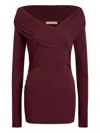 12 Storeez Off-shoulder Top In Red