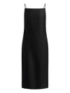 12 Storeez Open-back Tied-waist Dress In Black