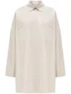 12 Storeez Patch-pocket Poplin Shirt In Neutrals