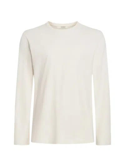 12 Storeez Peached Long-sleeve T-shirt In White