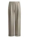 12 Storeez Pleated Trousers In Brown