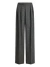 12 Storeez Pleated Trousers In Gray