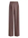 12 Storeez Pleated Trousers In Red