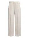 12 Storeez Pleated Wide-leg Trousers In Gray