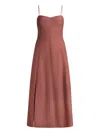 12 Storeez Pocket-detail Midi Dress In Brown