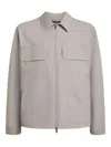 12 Storeez Pocket Tech-shell Bomber Jacket In Gray
