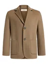 12 Storeez Pocket Wool-cashmere Blazer In Neutral