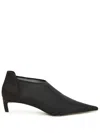 12 Storeez Mesh-pumps Mit Spitzer Kappe In Schwarz
