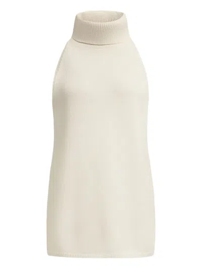 12 Storeez Roll-neck Top In White
