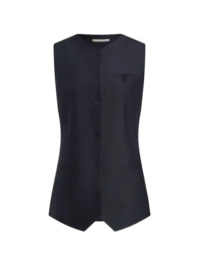12 Storeez Rotunda Button-up Vest In Multi