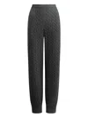 12 Storeez Rye Cable-knit Trousers In Gray