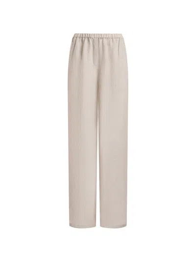 12 Storeez Santorini Drawstring-hem Trousers In Neutral