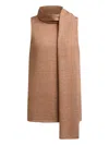 12 Storeez Scarf Sweater In Brown
