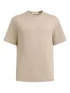 12 Storeez Silk-cotton T-shirt In Brown