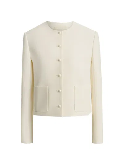12 Storeez Sofia Button-fastening Jacket In Neutral