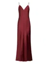 12 Storeez Spaghetti-strap Silk Dress In Red