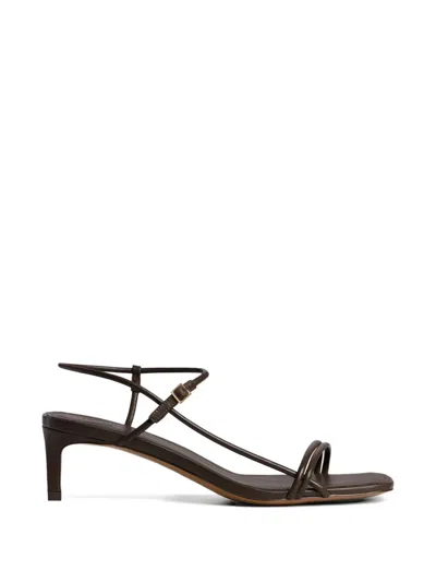 12 Storeez Strappy Leather Sandals In Multi