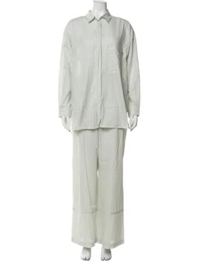 Pre-owned 12 Storeez Striped Pant Set In Blue
