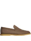 12 Storeez Suede Loafers In Brown