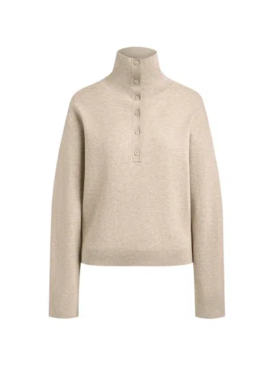 12 Storeez Tetris Button-up Cardigan In Neutral