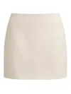 12 Storeez Textured Mini Skirt In Neutral