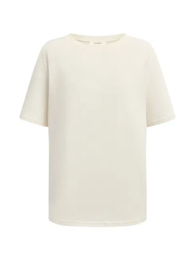 12 Storeez Textured-finish T-shirt In Neutral