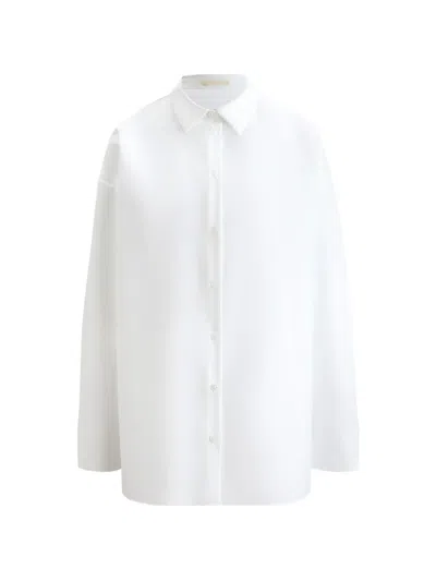 12 Storeez Tilda Mercerised Cotton Shirt In White
