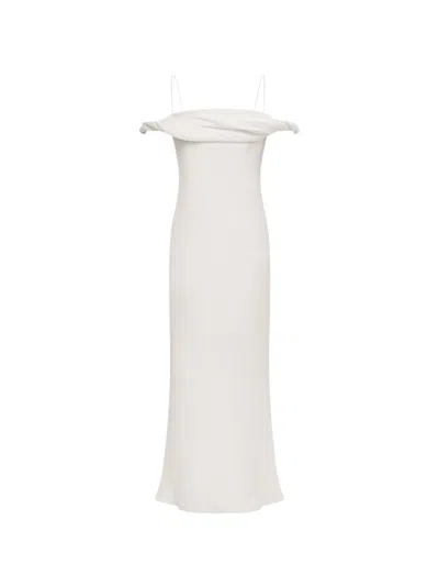 12 Storeez Toscana Off-shoulder Dress In White