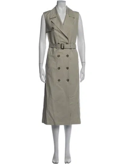 Pre-owned 12 Storeez Trench Coat In Gray
