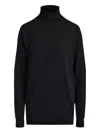 12 Storeez Turtleneck Knitted Sweater In Black