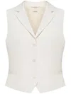 12 Storeez V-neck Cotton-lyocell Vest